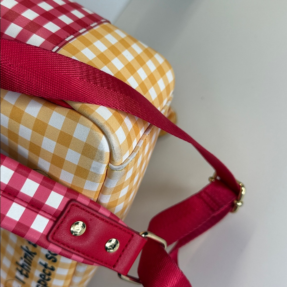 Loungefly Winnie the Pooh Gingham SET backpack AND wallet honey bees purse - Picture 8 of 14